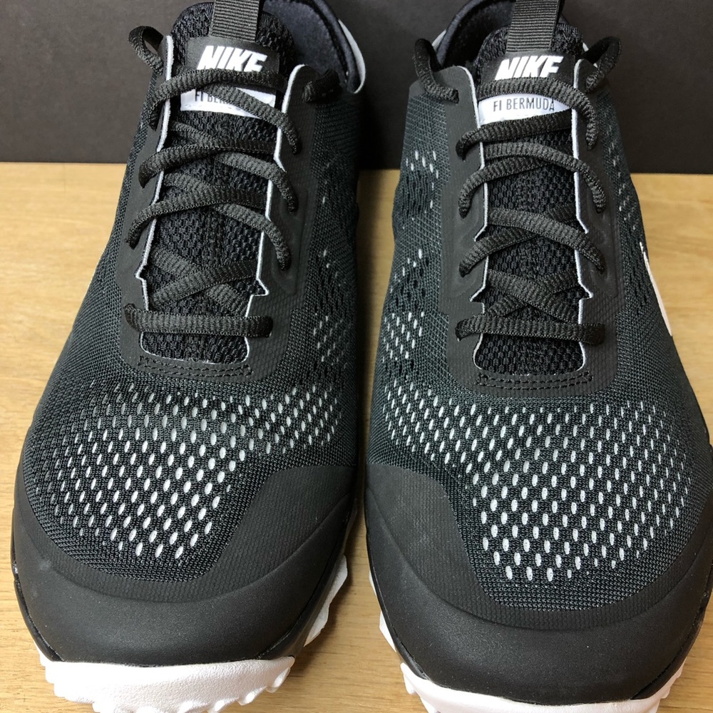 Nike FI Bermuda Wide Black Spikeless Golf Shoes - Picture 2 of 8